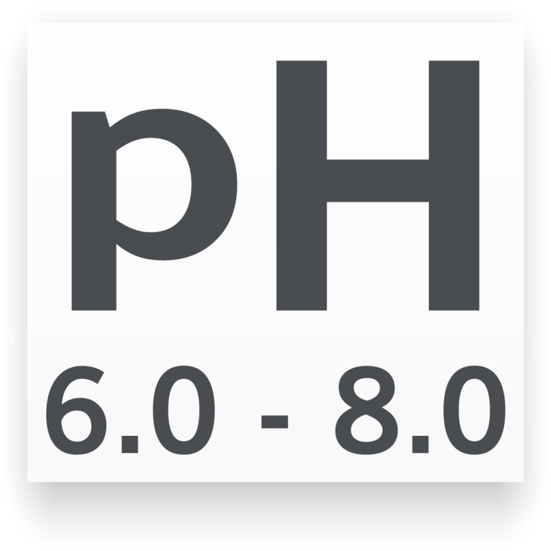 pH mínimo/máximo para Cabeza de León Escama Perlada