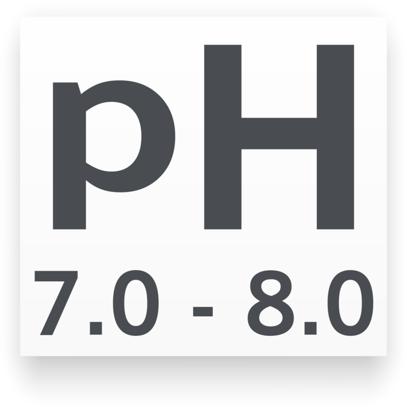 pH mínimo/máximo para Caracol Puercoespín Bicolor