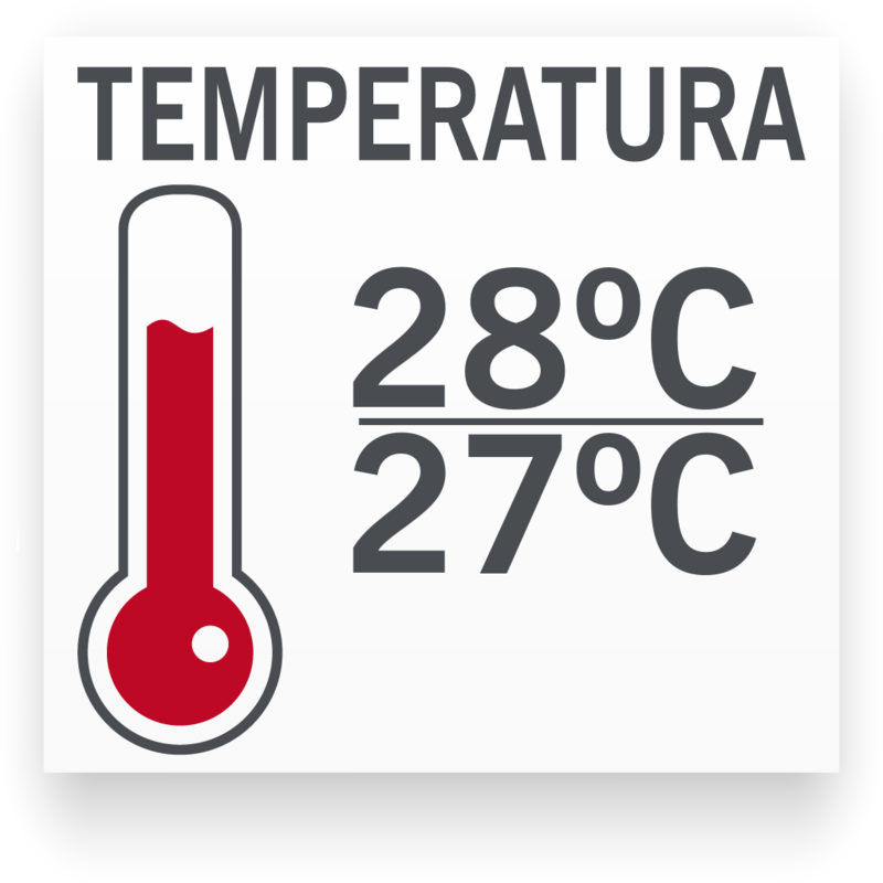 Temperatura mínima/máxima para Disco Azul Manacapuru