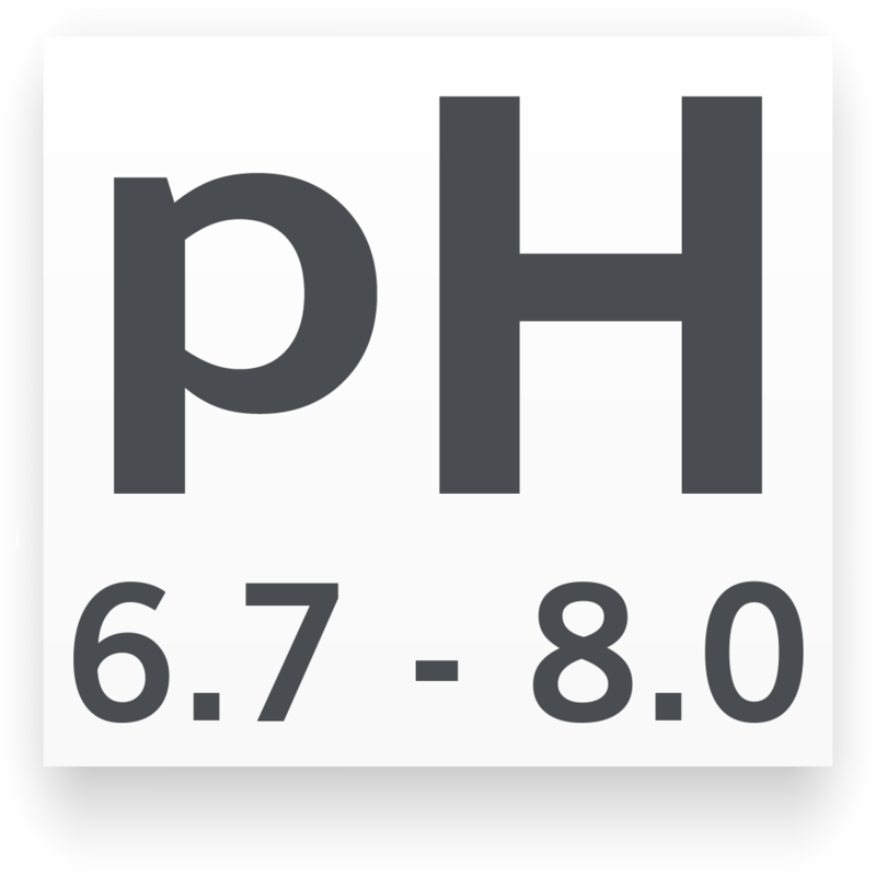 pH mínimo/máximo para Gamba de las Algas