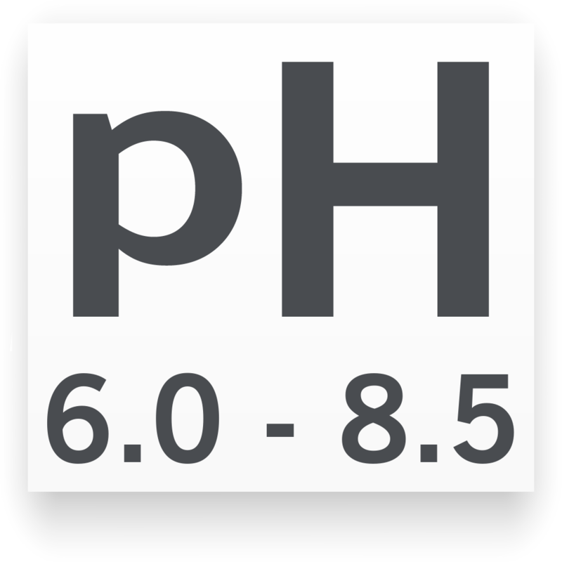 pH mínimo/máximo para Pez Arcoíris de Aleta Filamentosa